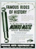 Первые гидравлический амортизаторы Monroe